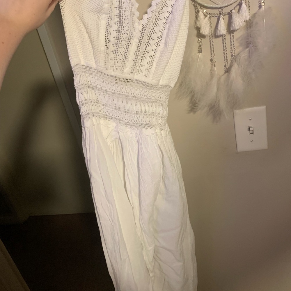 Marshalls White Crochet/Lace Maxi Dress